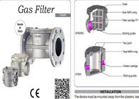 O regulador de pressão Itália do gás de 6 barras Geca fez o filtro GF050-TPIO do gás - PMax