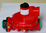 Uso de alta pressão vermelho do regulador do gás de Fisher R622H LPG da cor para cozinhar, longa vida