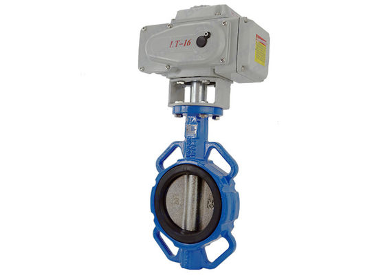 O motor elétrico de água de esgoto de água operou tipo da bolacha do eixo da válvula o meio