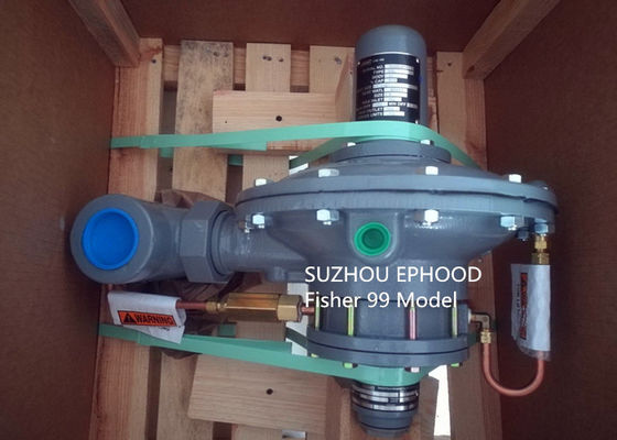 Pressão feita sob encomenda do regulador 99 do gás de Fisher que reduz o regulador com piloto