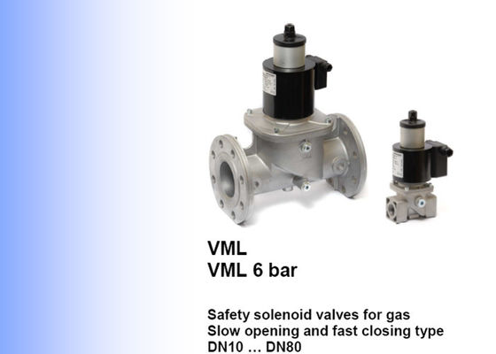 Modelo Safety Solenoid Valve DN10 do tipo VML de Elektrogas ao tamanho DN80