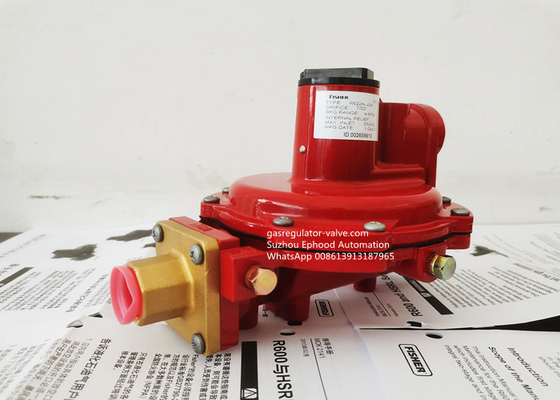 O regulador de alta pressão R622H-JGK do gás de Fisher LPG usa-se cozinhando POL Inlet Fitting de bronze