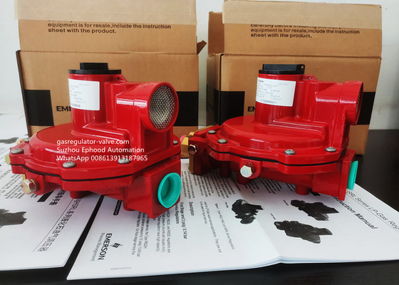 O regulador de alta pressão R622H-JGK do gás de Fisher LPG usa-se cozinhando POL Inlet Fitting de bronze