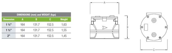 O regulador de pressão Itália do gás de 6 barras Geca fez o filtro GF050-TPIO do gás - PMax