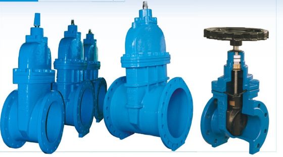 A válvula de porta do ferro fundido do volante de 2 polegadas assentou brandamente o tamanho DN50-600 para a água