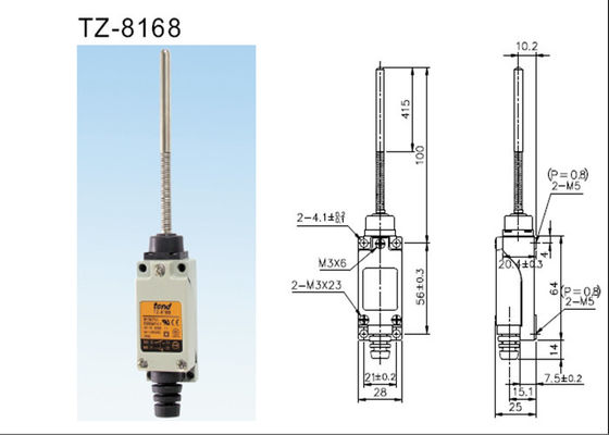 TZ-8168 tendem o tipo de aço projeto Dustproof da fita da mola do interruptor de limite