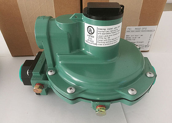 10 modelo Gas Regulator Emerson Low Pressure Lpg Regulator da libra por polegada quadrada R622-DFG Fisher R622